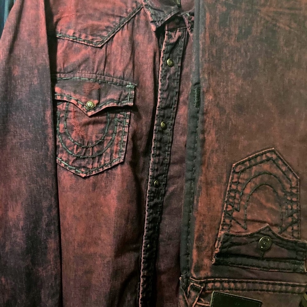 True Religion Ricky Relaxed straight and Jake Western Red Roulette complete set - Picture 8 of 11